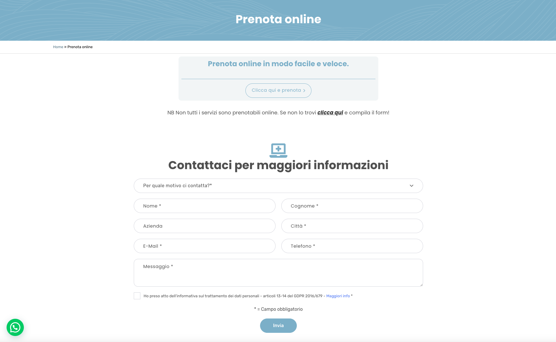 Sviluppo Sito web aziendale | CMD Centro Medico