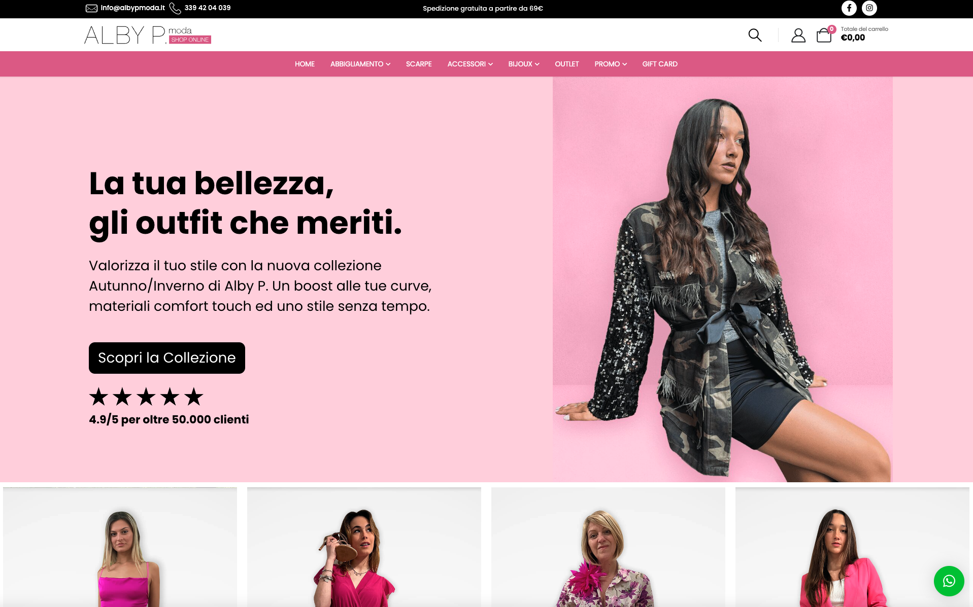 Creazione Sito Ecommerce abbigliamento | ALBY P. MODA