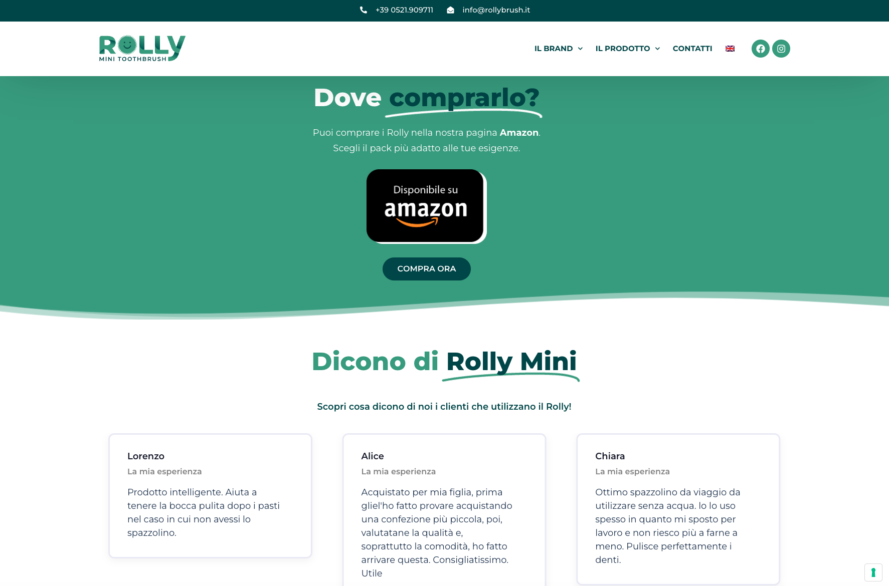 Sviluppo Sito web aziendale | Rolly Brush
