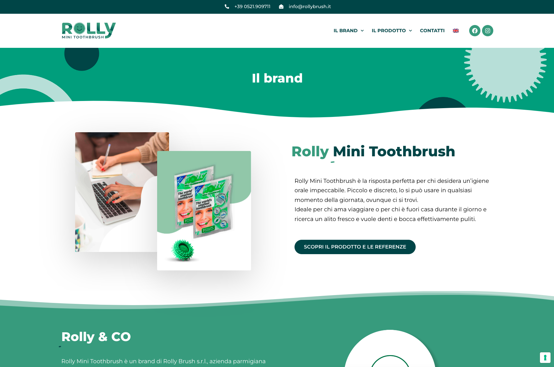 Sviluppo Sito web aziendale | Rolly Brush