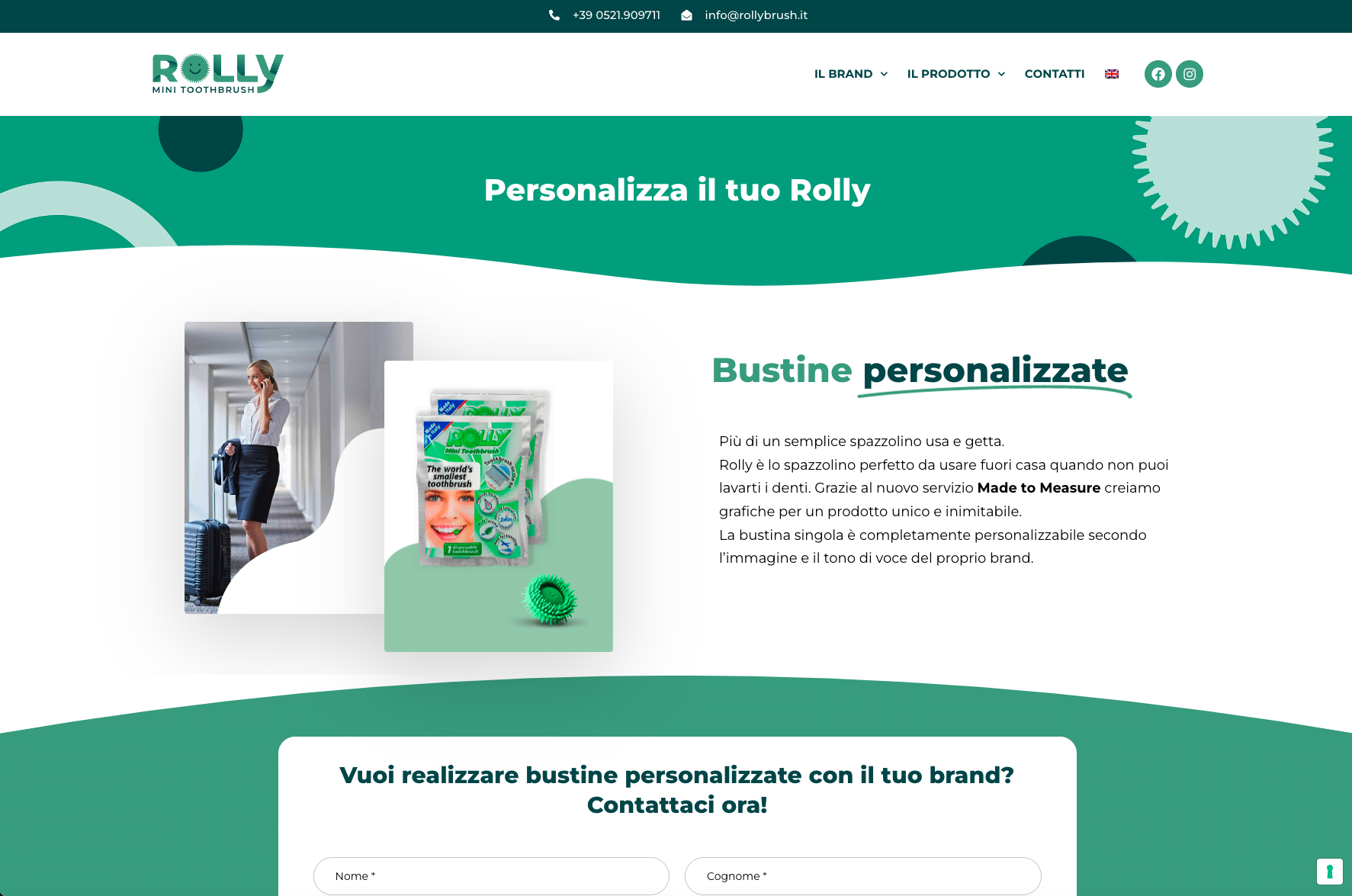 Sviluppo Sito web aziendale | Rolly Brush