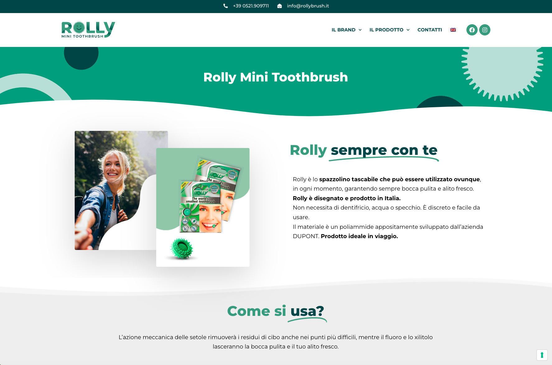 Sviluppo Sito web aziendale | Rolly Brush