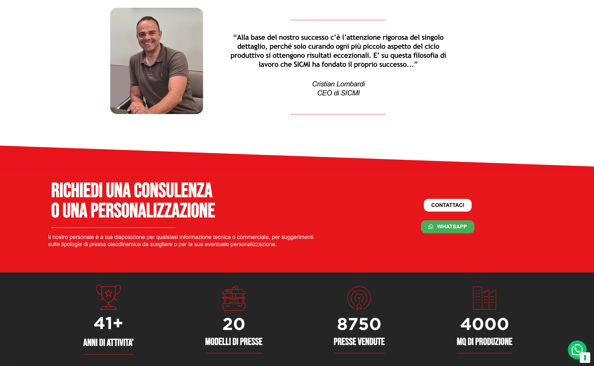 Sito web aziendale | SICMI