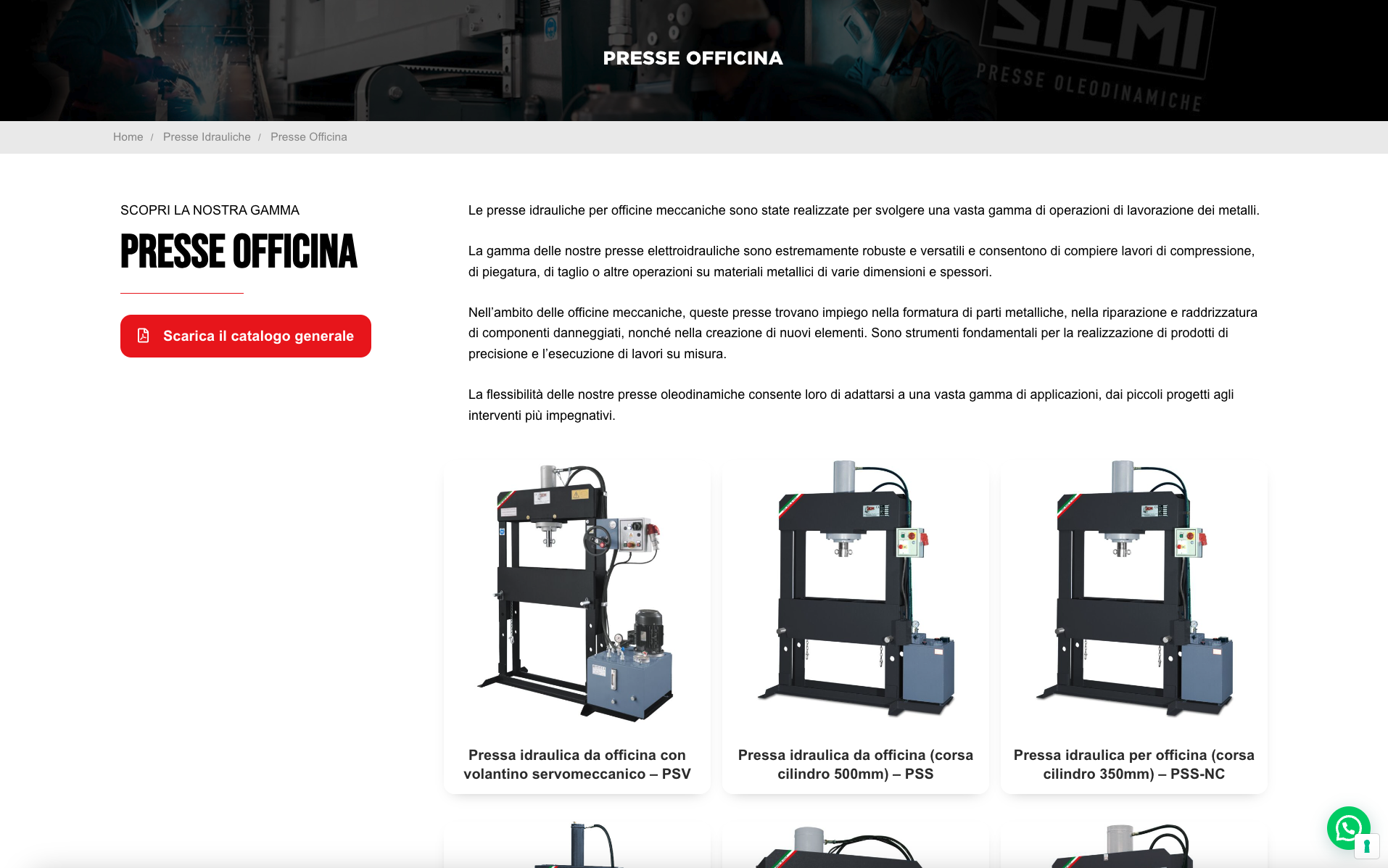 Sito web aziendale | SICMI