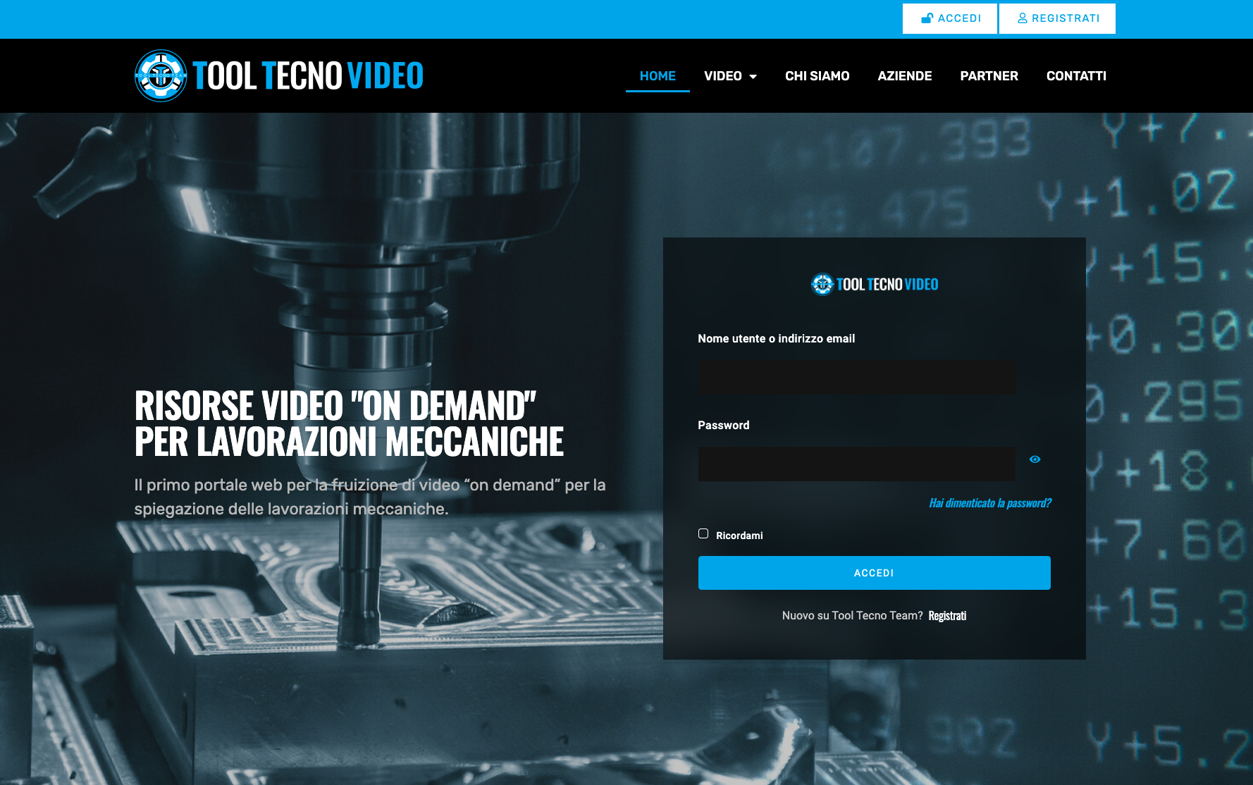 Realizzazione Sito web piattaforma Video Corsi | TTVIDEO