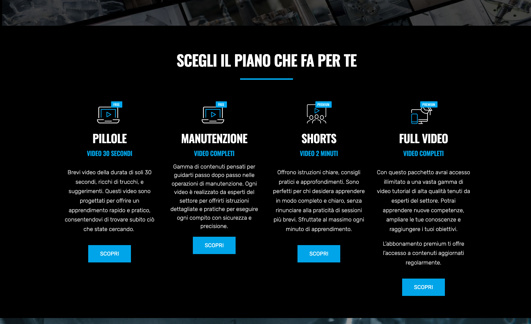 Realizzazione Sito web piattaforma Video Corsi | TTVIDEO
