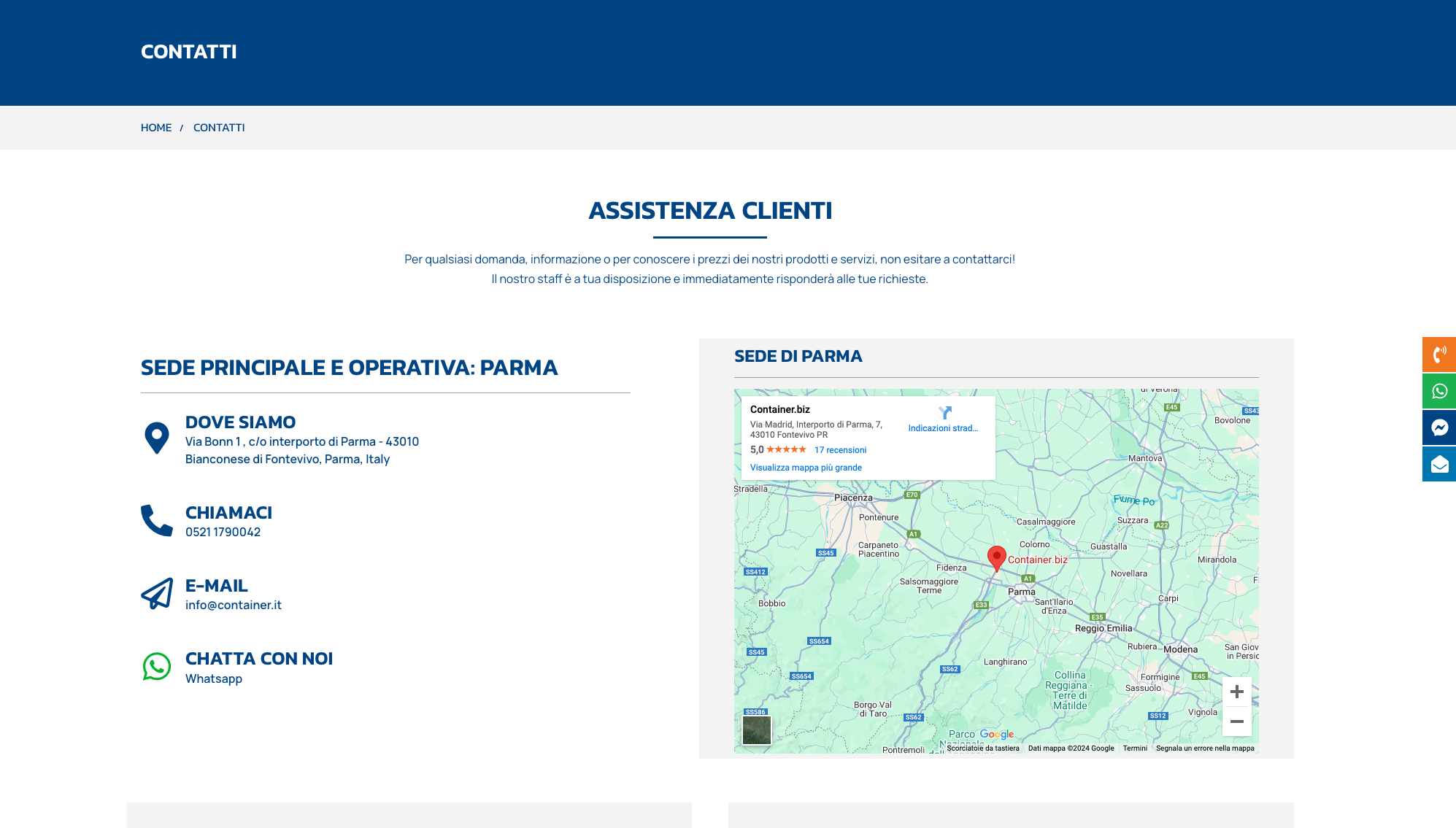 Sito web aziendale | Container.biz