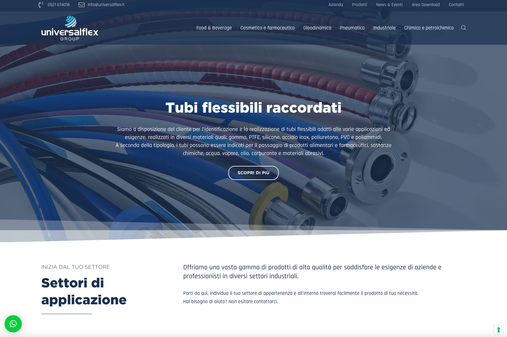 Sito web aziendale | UniversalFlex