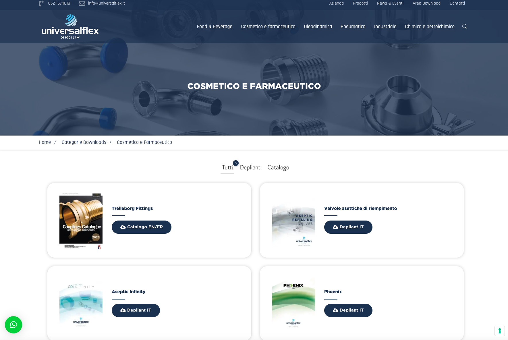 Sito web aziendale | UniversalFlex