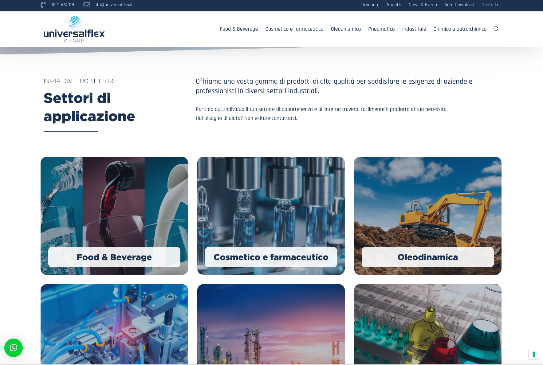 Sito web aziendale | UniversalFlex