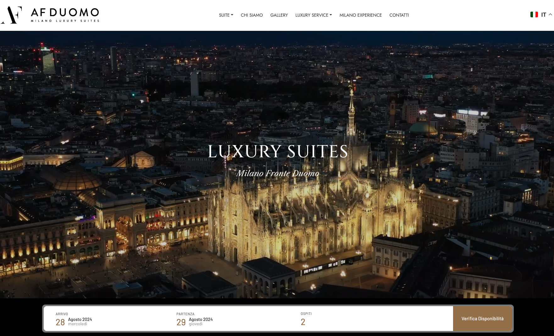 Creazione sito web appartamenti luxury Milano