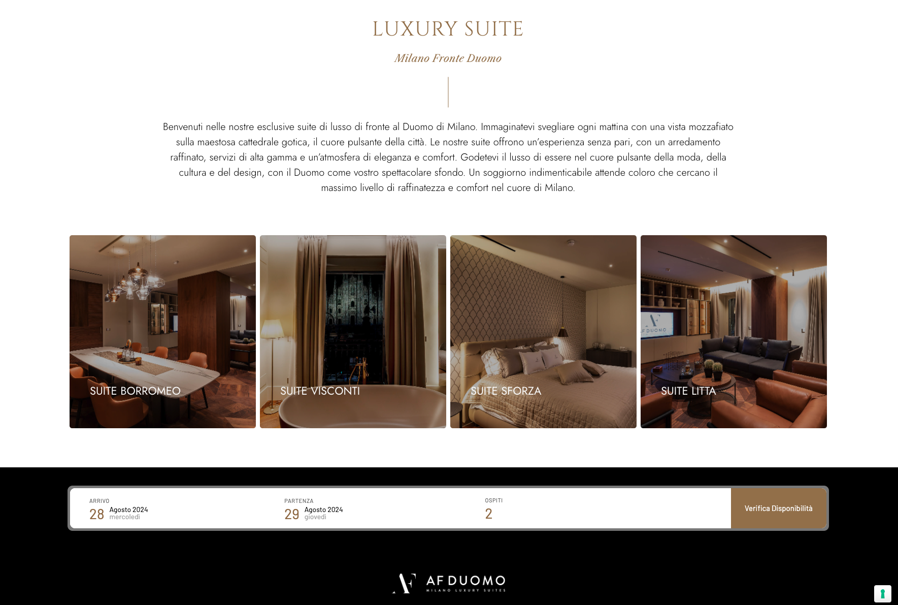 Creazione sito web appartamenti luxury Milano
