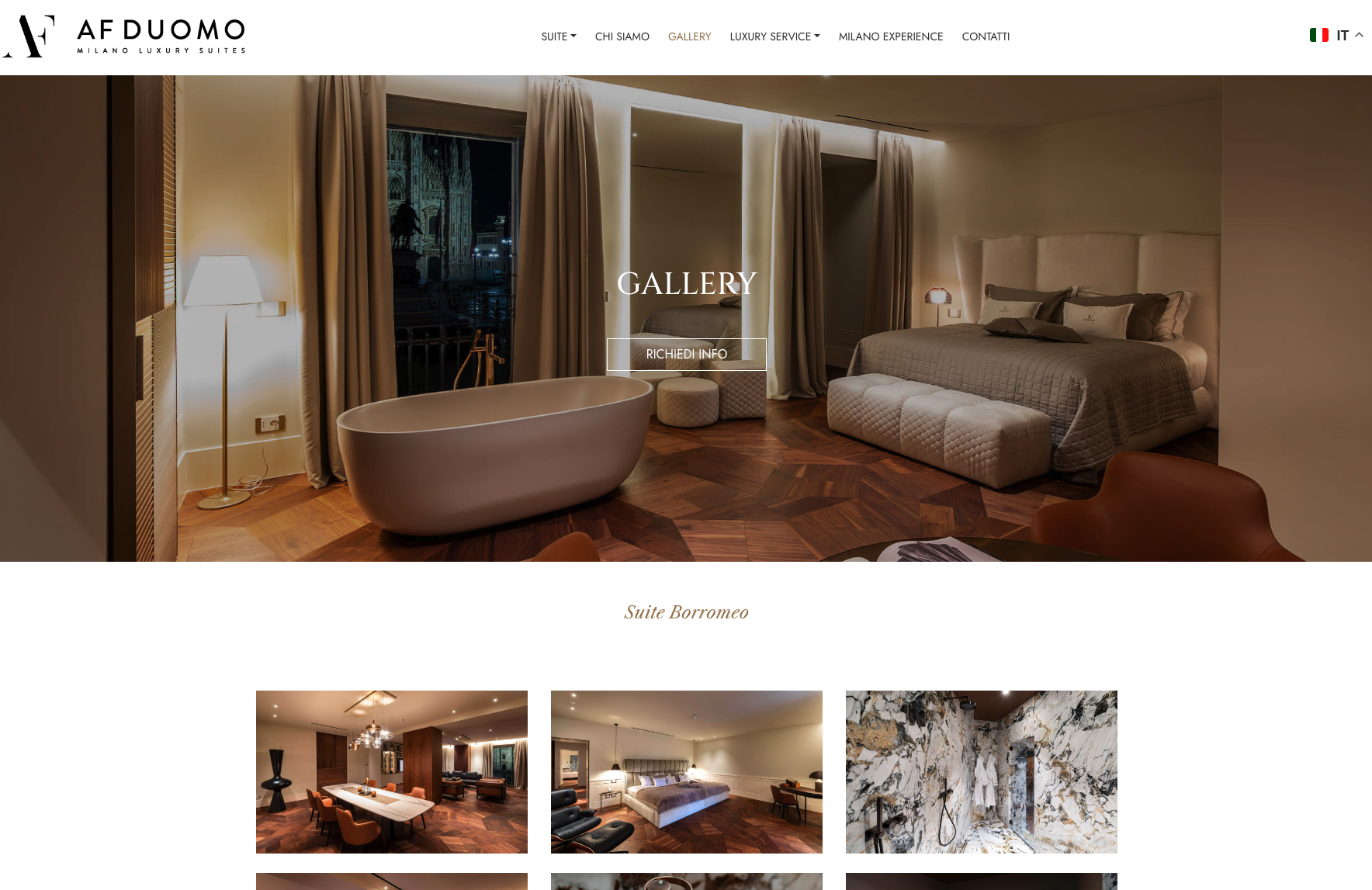 Creazione sito web appartamenti luxury Milano