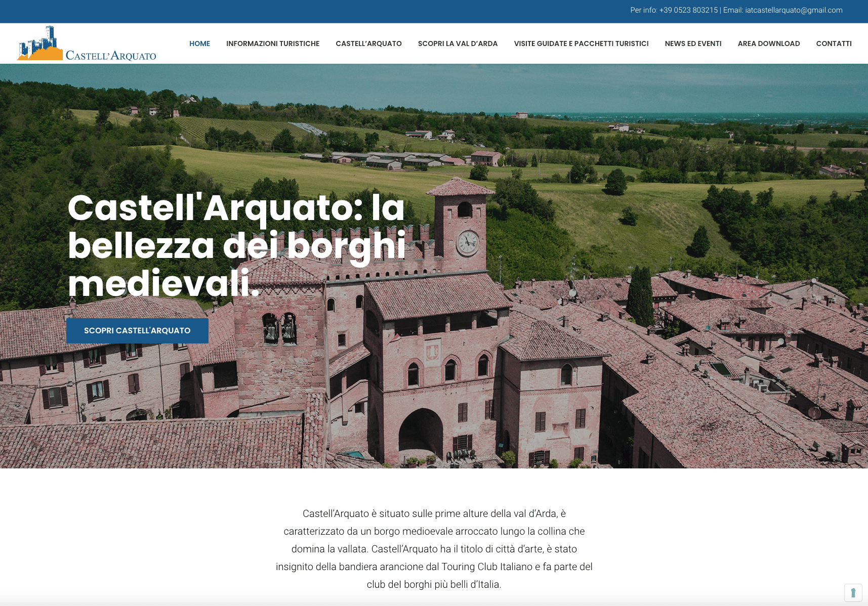 Sito web turismo | Castell'Arquato