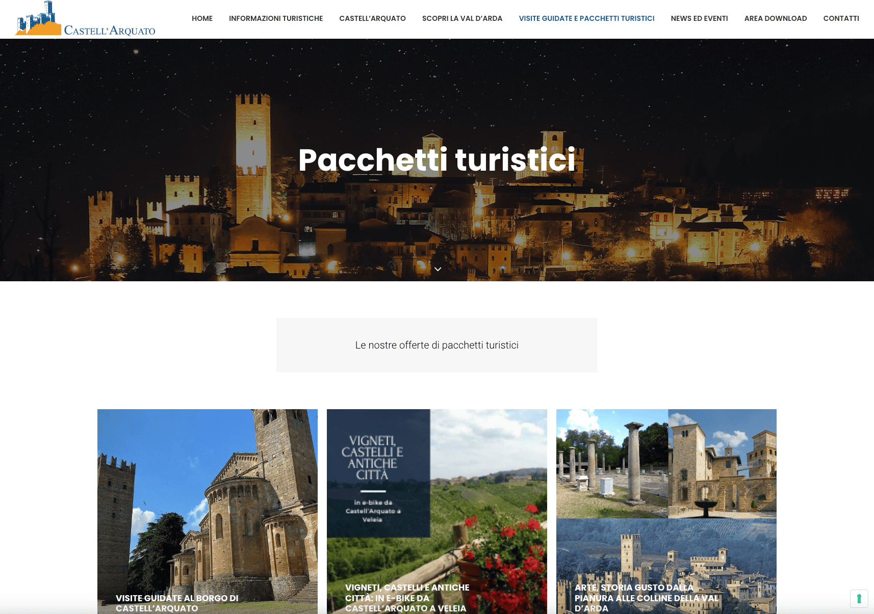 Sito web turismo | Castell'Arquato