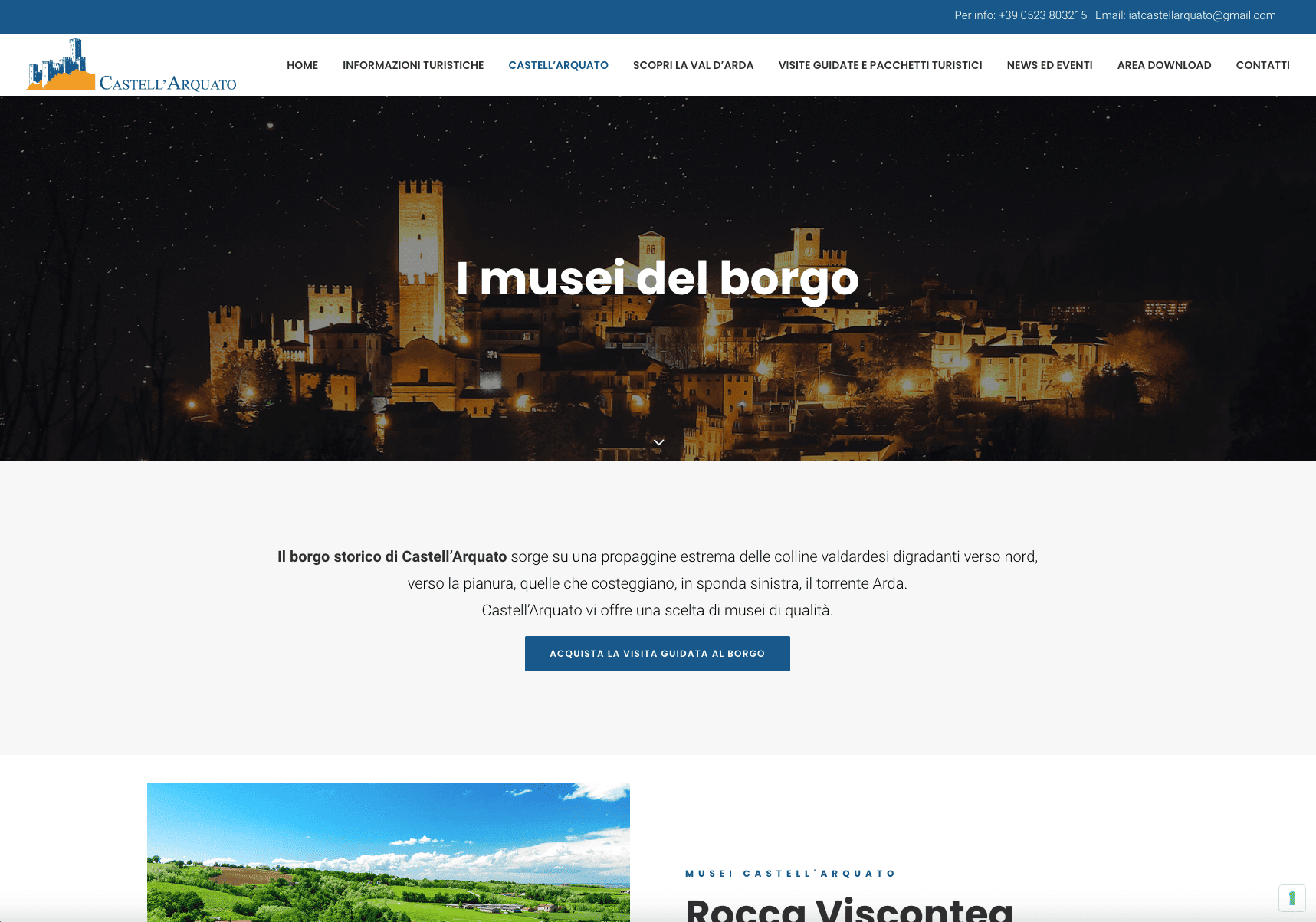 Sito web turismo | Castell'Arquato
