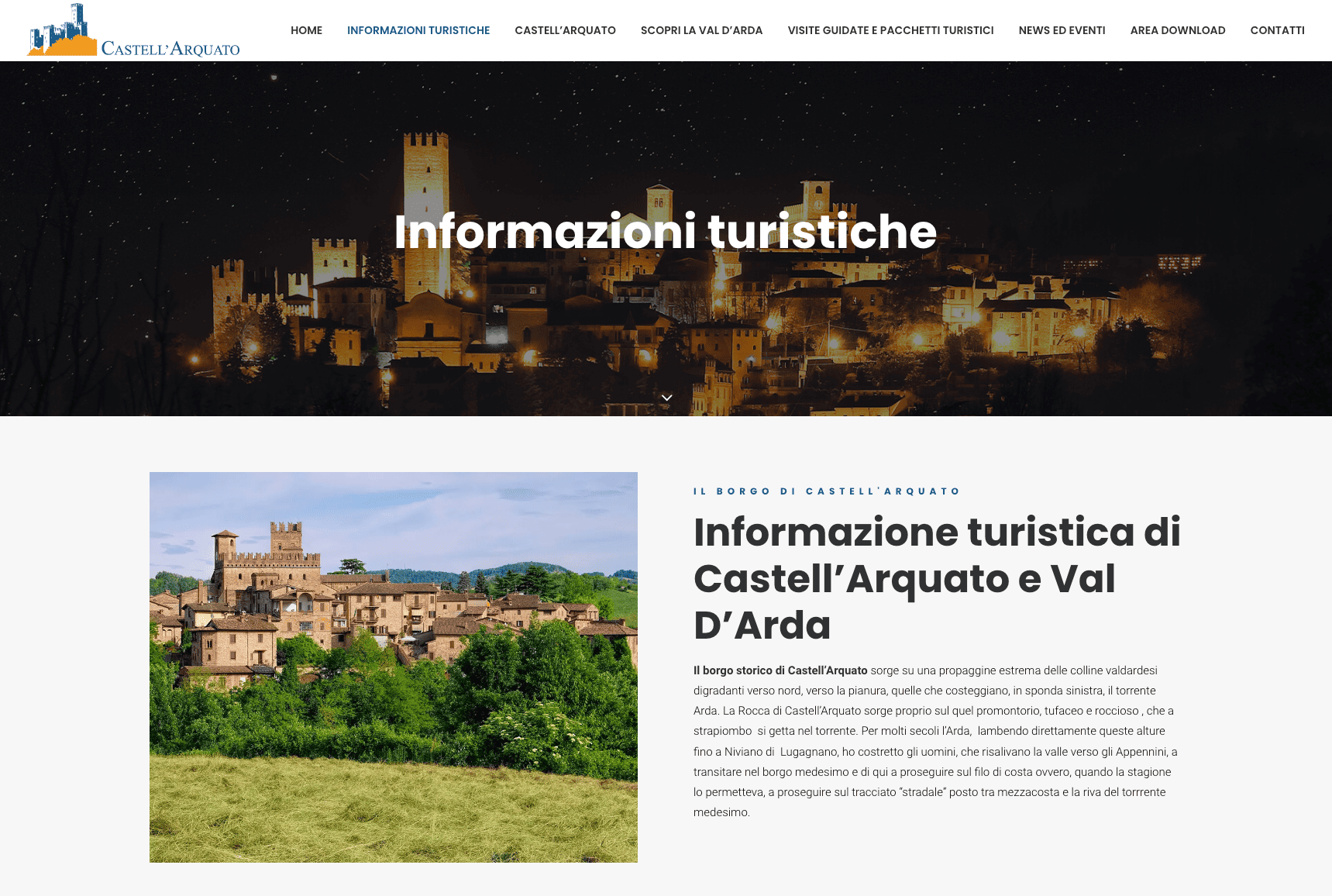 Sito web turismo | Castell'Arquato