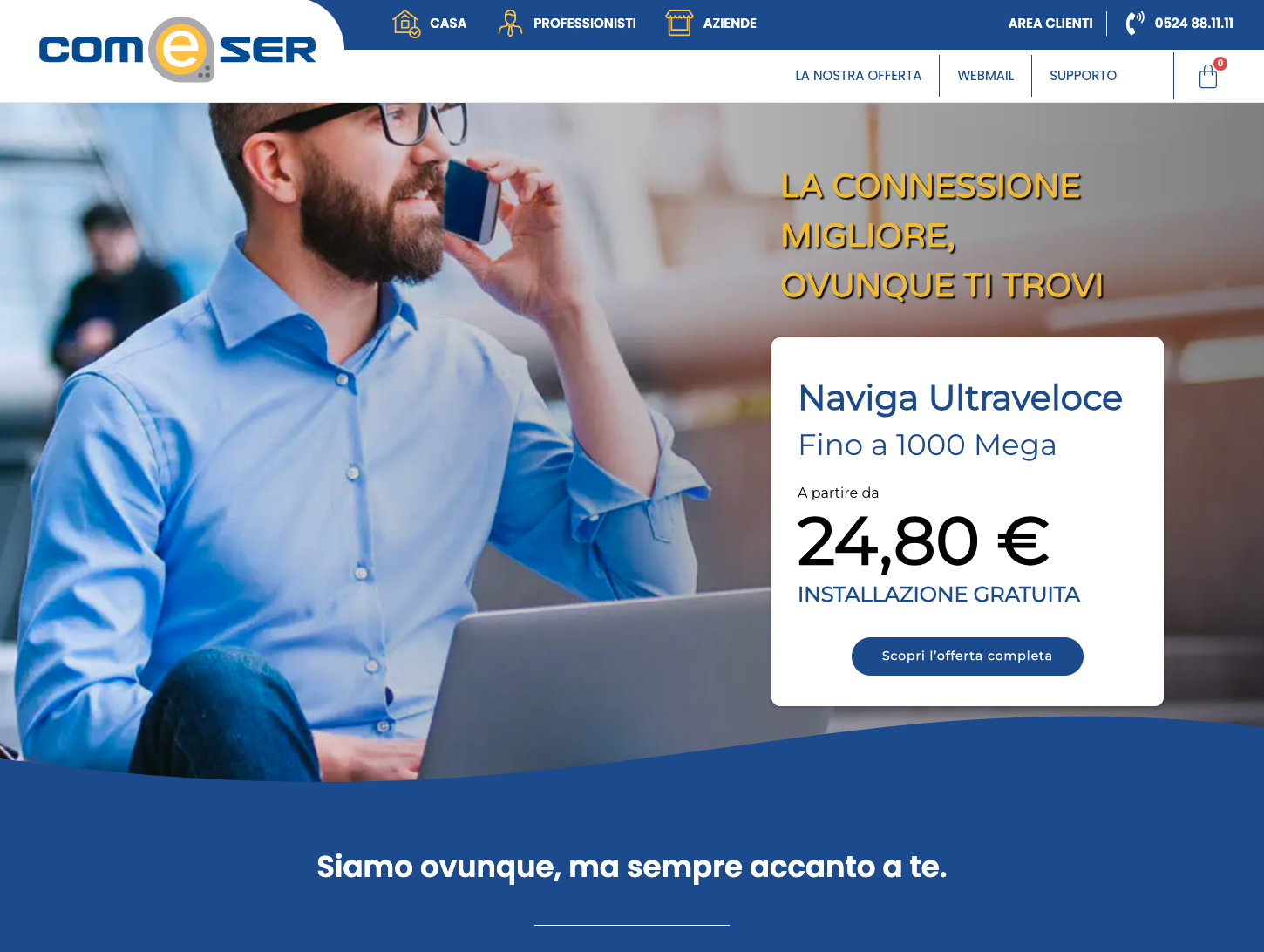 Realizzazione sito web internet e wifi telefonia