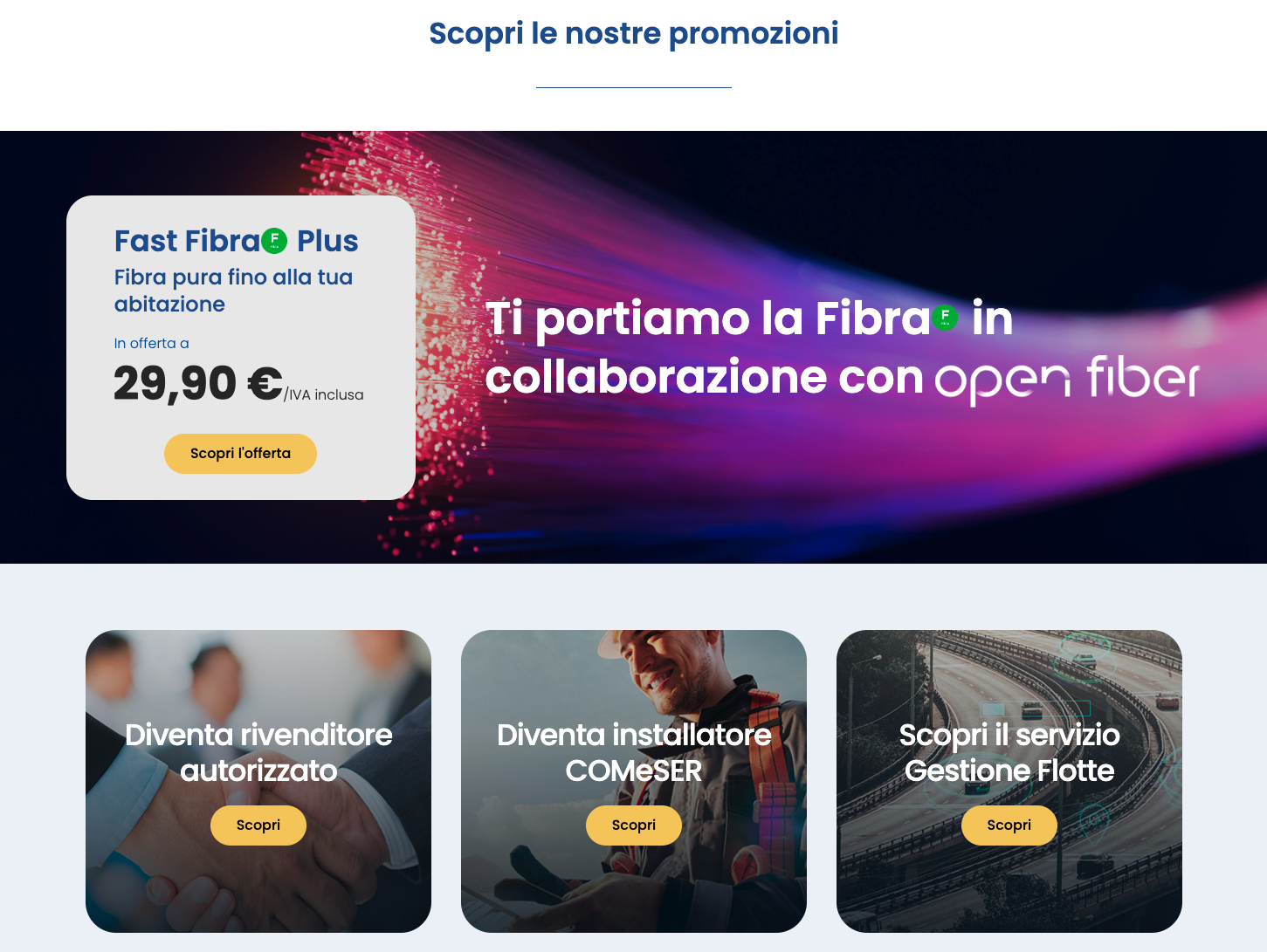 Realizzazione sito web internet e wifi telefonia