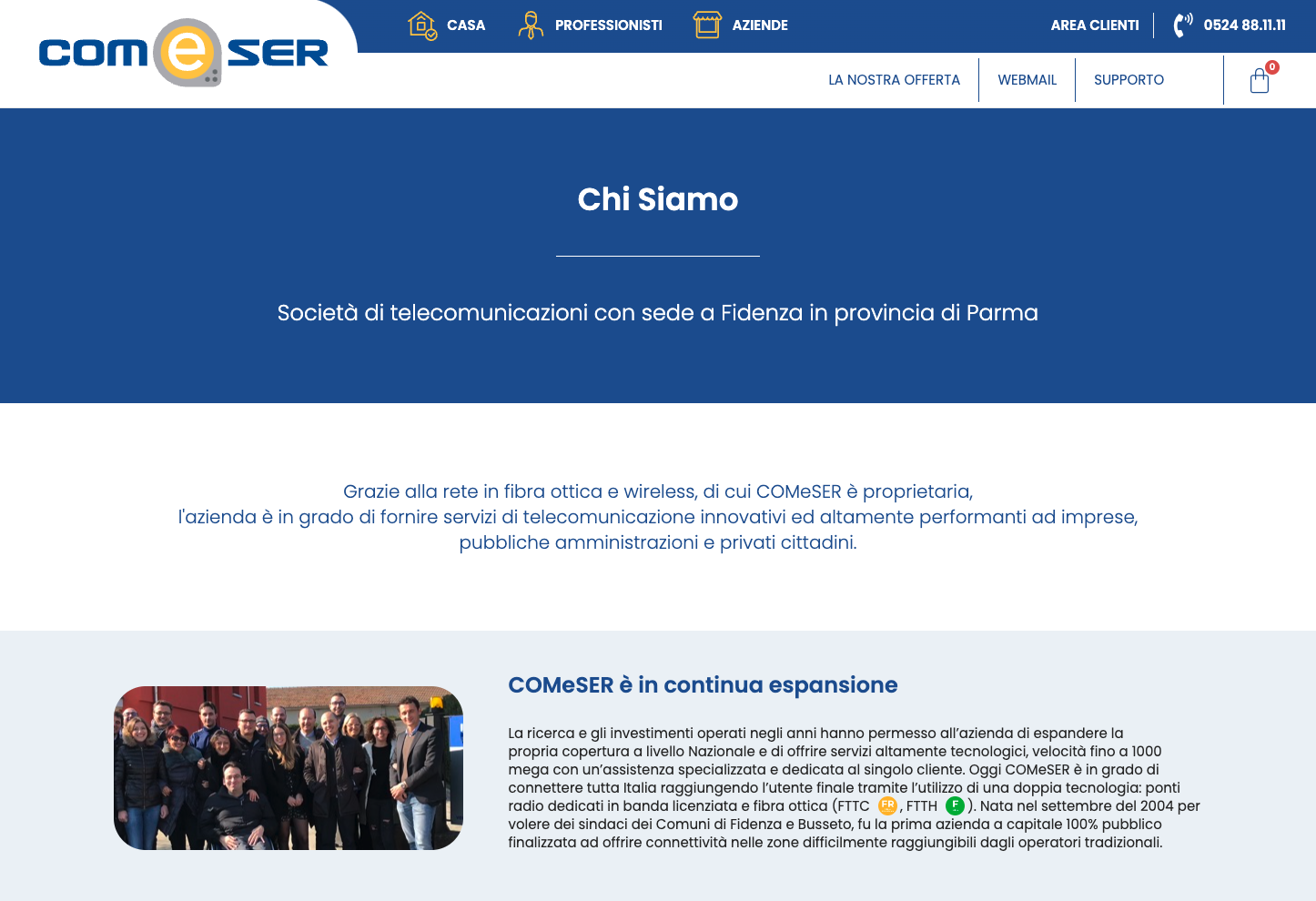 Realizzazione sito web internet e wifi telefonia