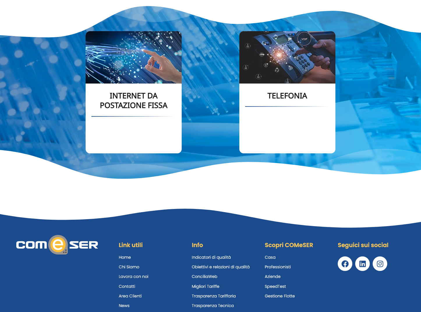 Realizzazione sito web internet e wifi telefonia