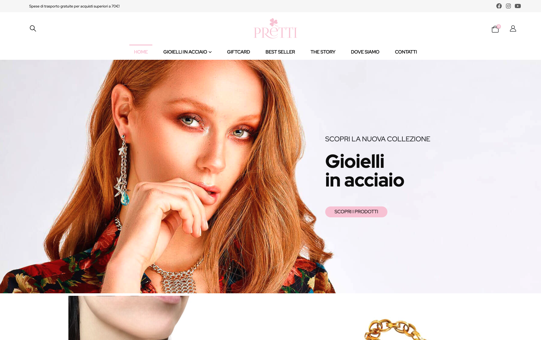 Realizzazione Sito Ecommerce gioielli | PRETTI MILANO