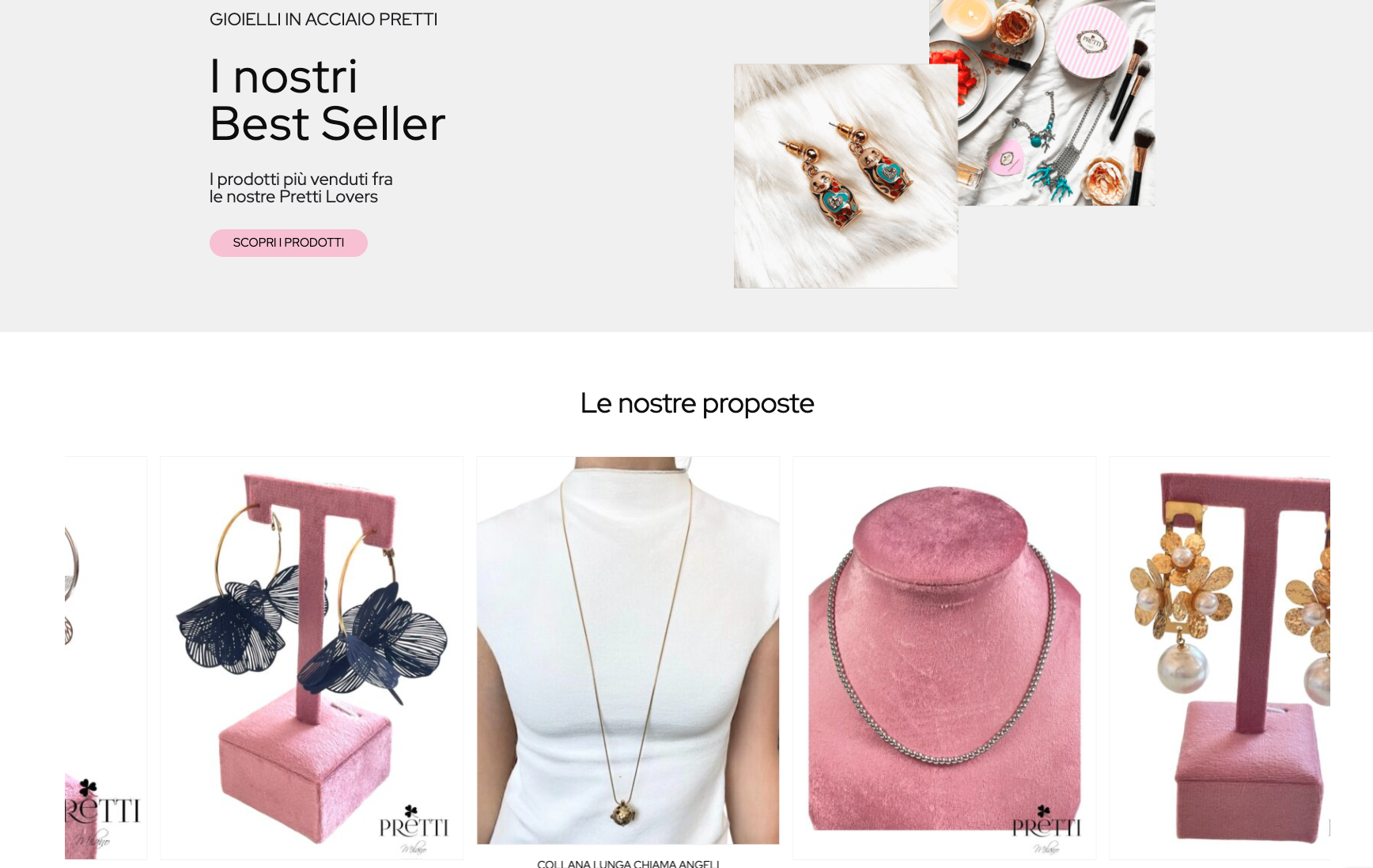 Realizzazione Sito Ecommerce gioielli | PRETTI MILANO
