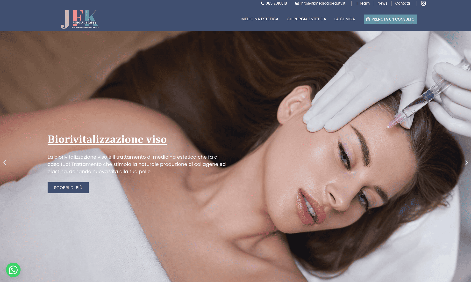 Realizzazione sito web Clinica medica chirurgica