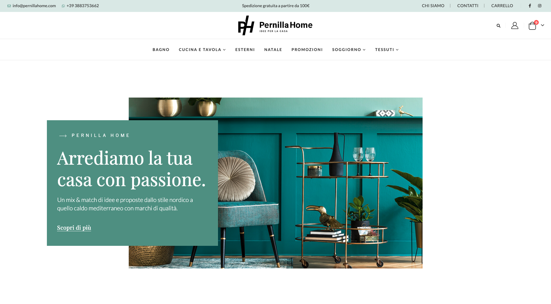 Realizzazione sito web Pernilla Home Idee per la casa