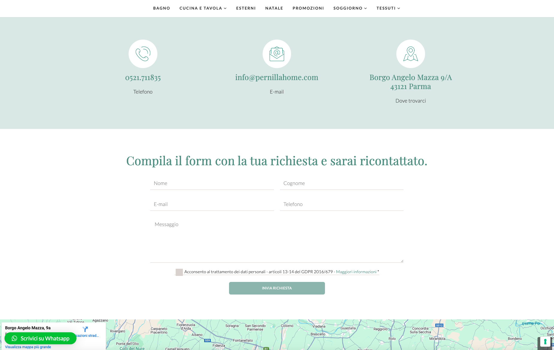 Realizzazione sito web Pernilla Home Idee per la casa