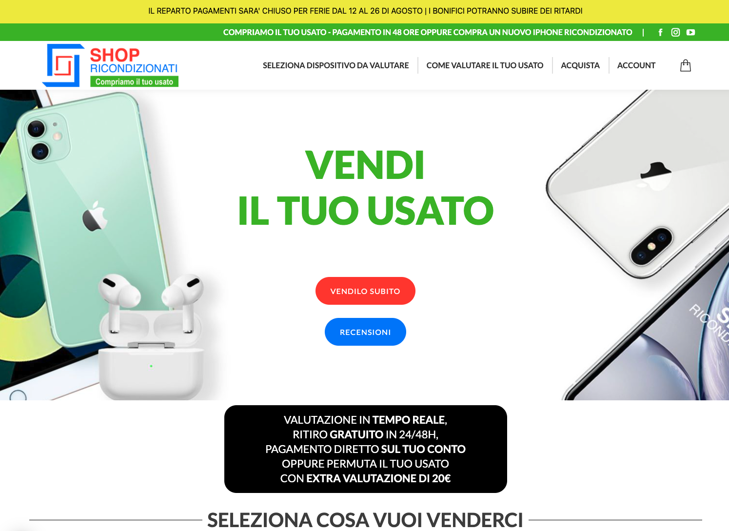 Creazione Sito Ecommerce | Shop Ricondizionati