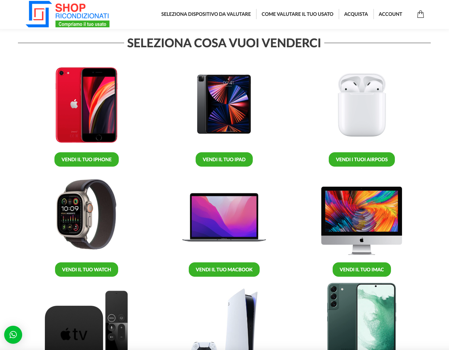 Creazione Sito Ecommerce | Shop Ricondizionati