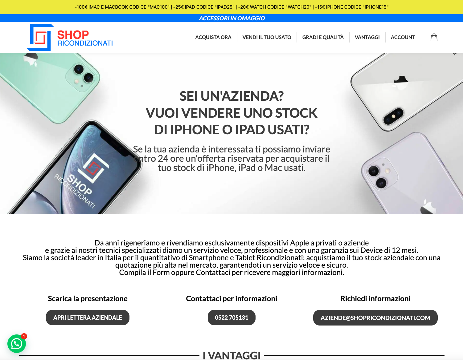 Creazione Sito Ecommerce | Shop Ricondizionati