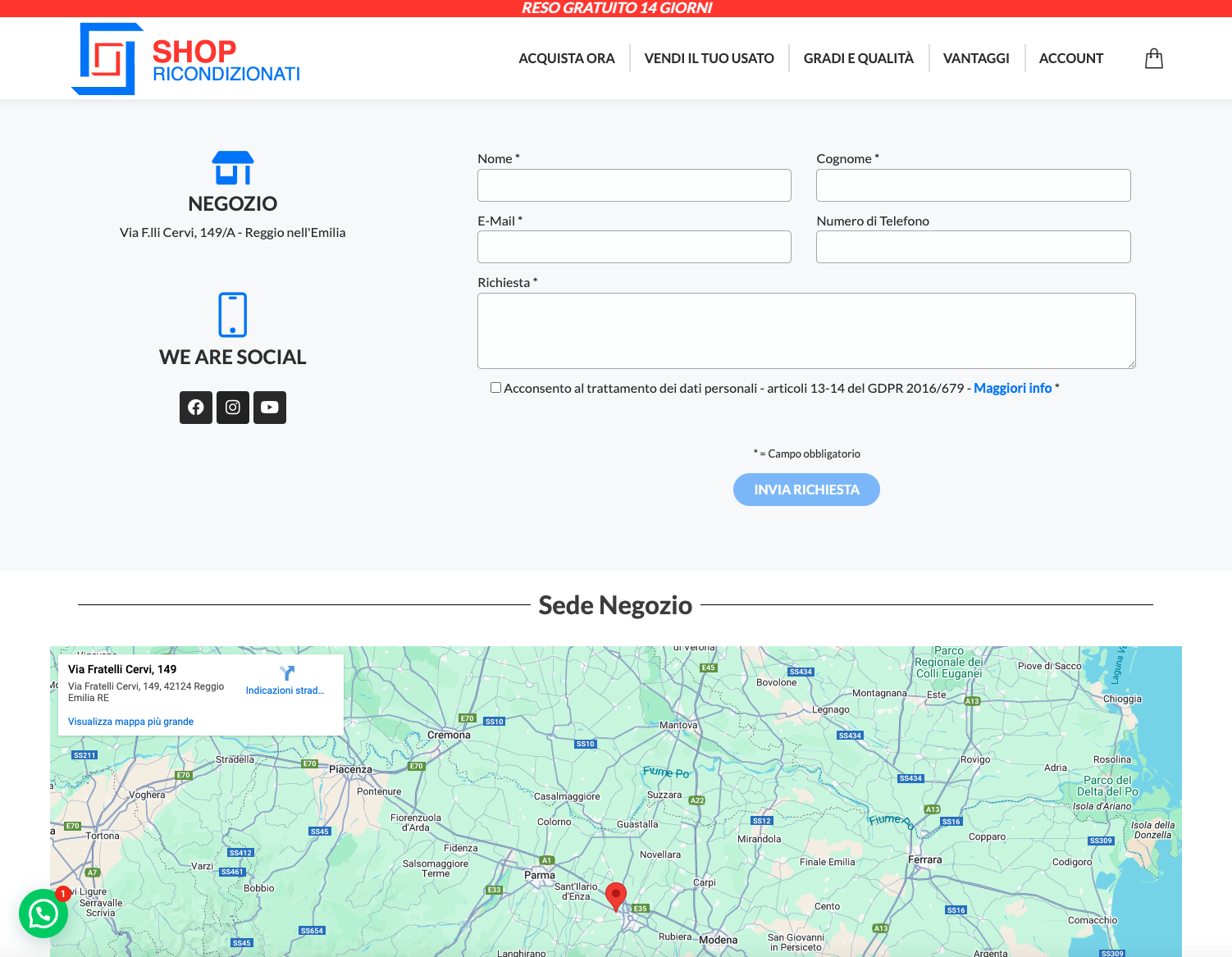 Creazione Sito Ecommerce | Shop Ricondizionati