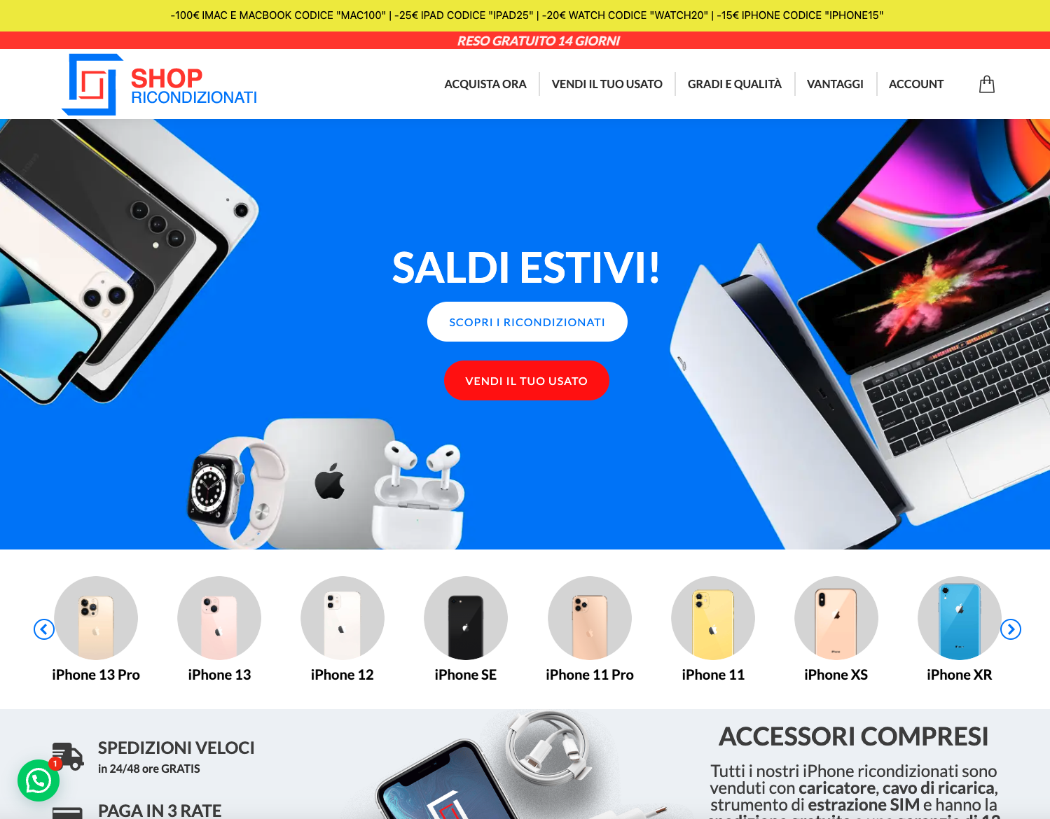 Creazione Sito Ecommerce | Shop Ricondizionati