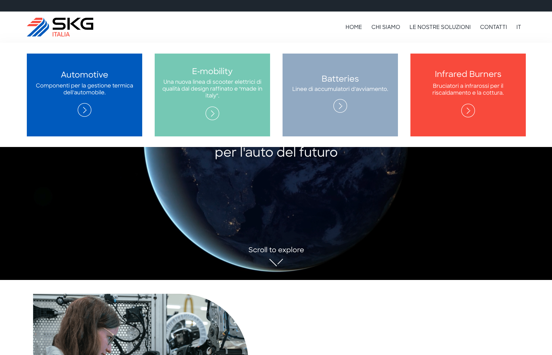 Creazione sito web aziendale | SKG Italia
