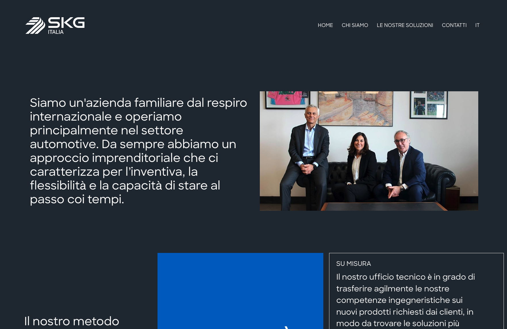 Creazione sito web aziendale | SKG Italia