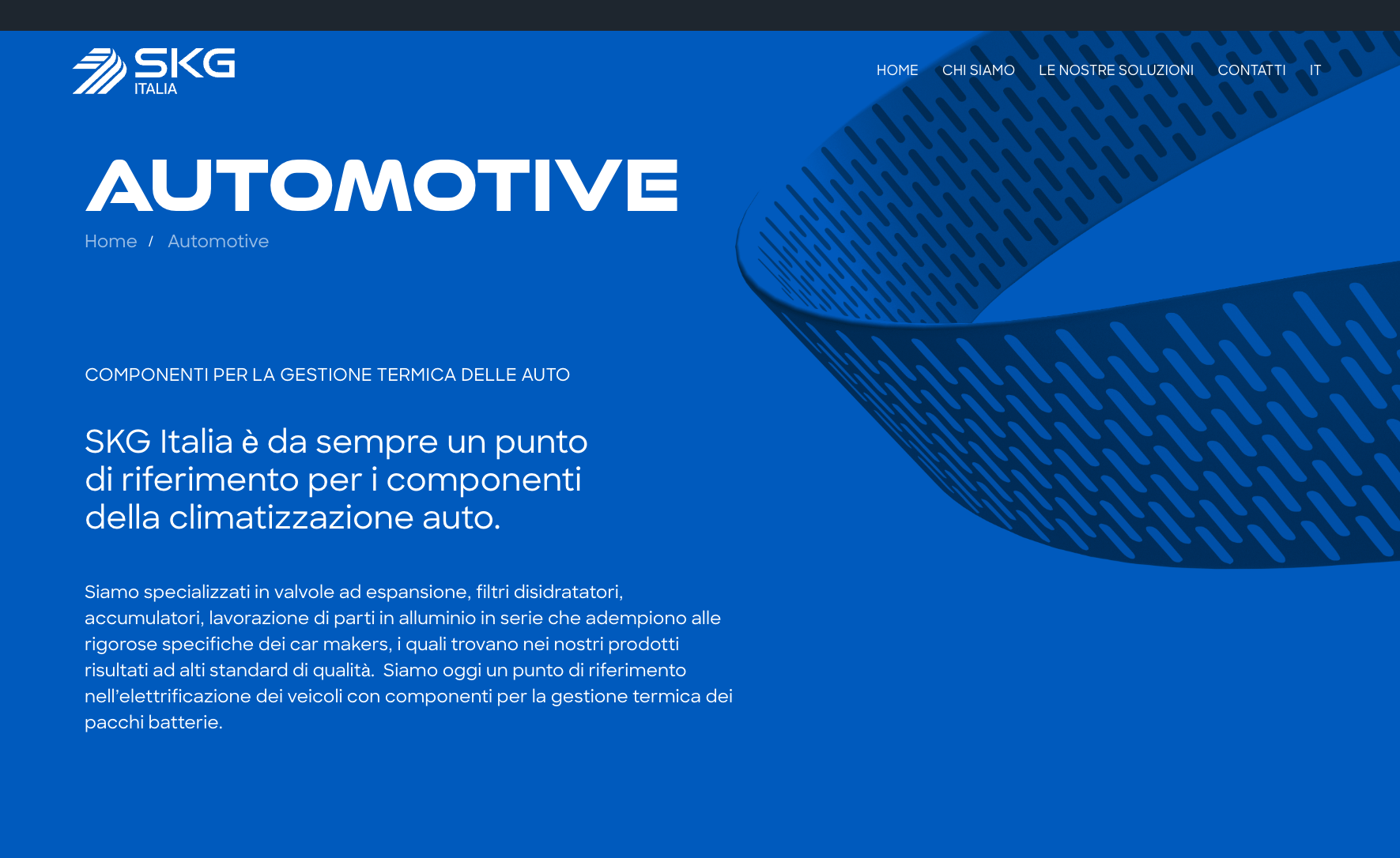 Creazione sito web aziendale | SKG Italia
