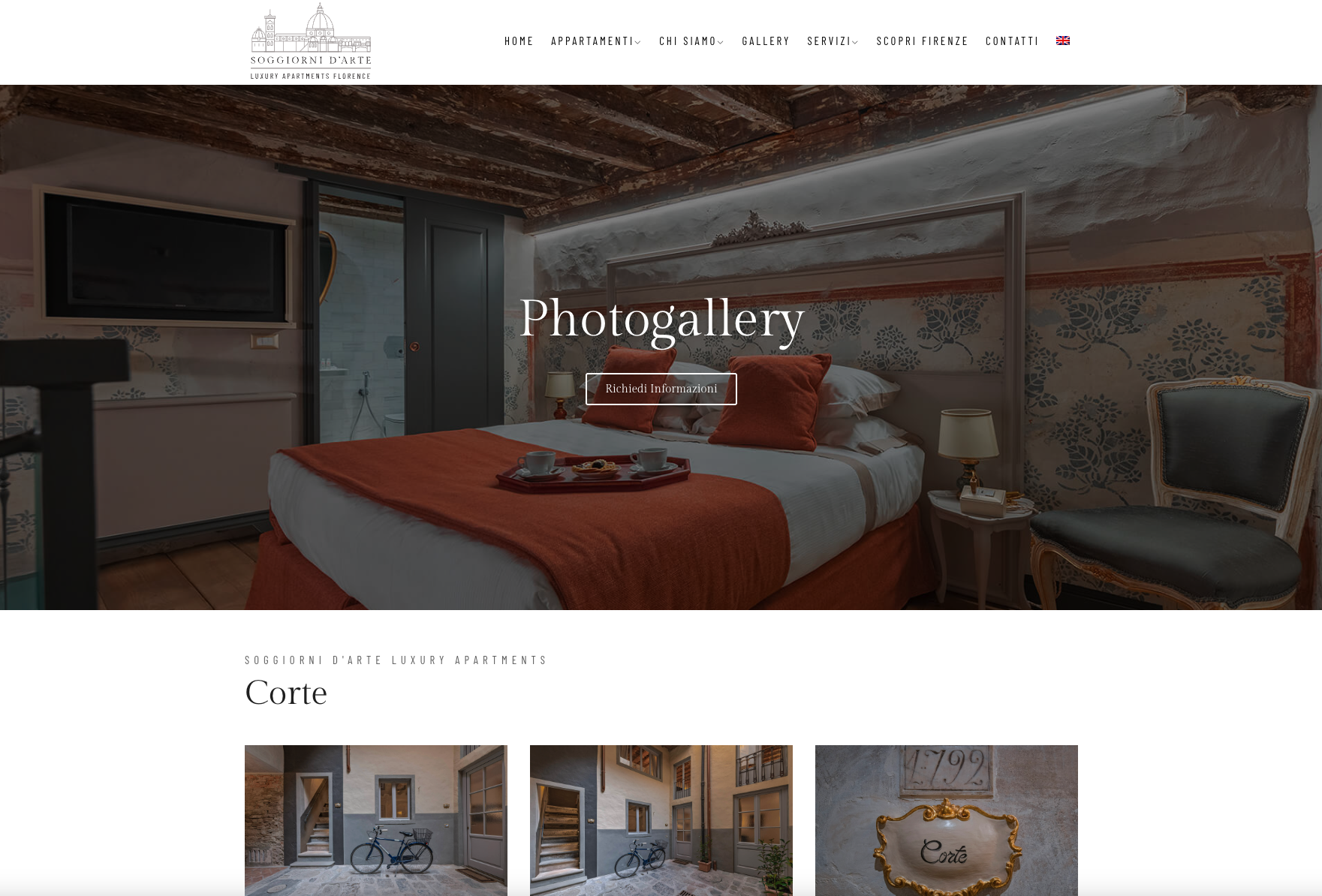 Sito web appartamenti luxury | Soggiorni D'Arte
