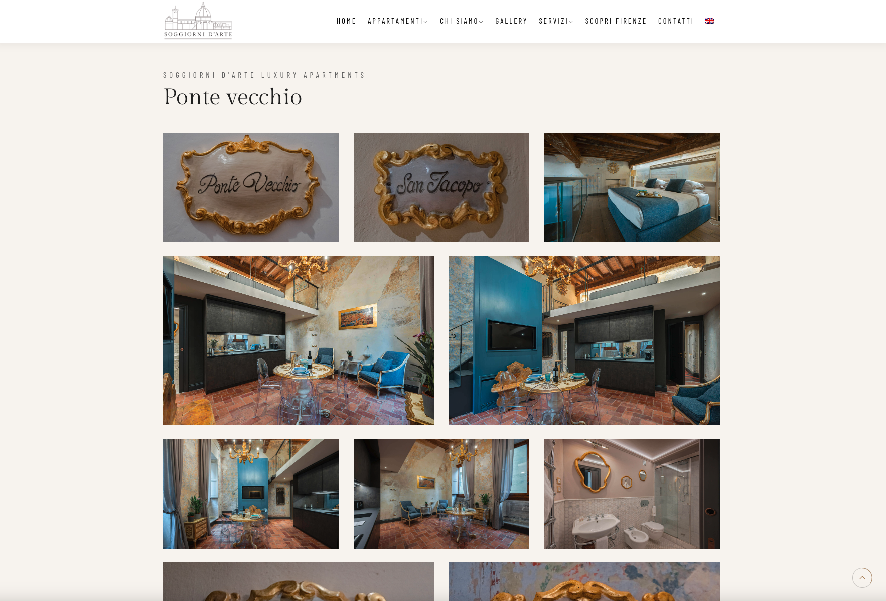 Sito web appartamenti luxury | Soggiorni D'Arte