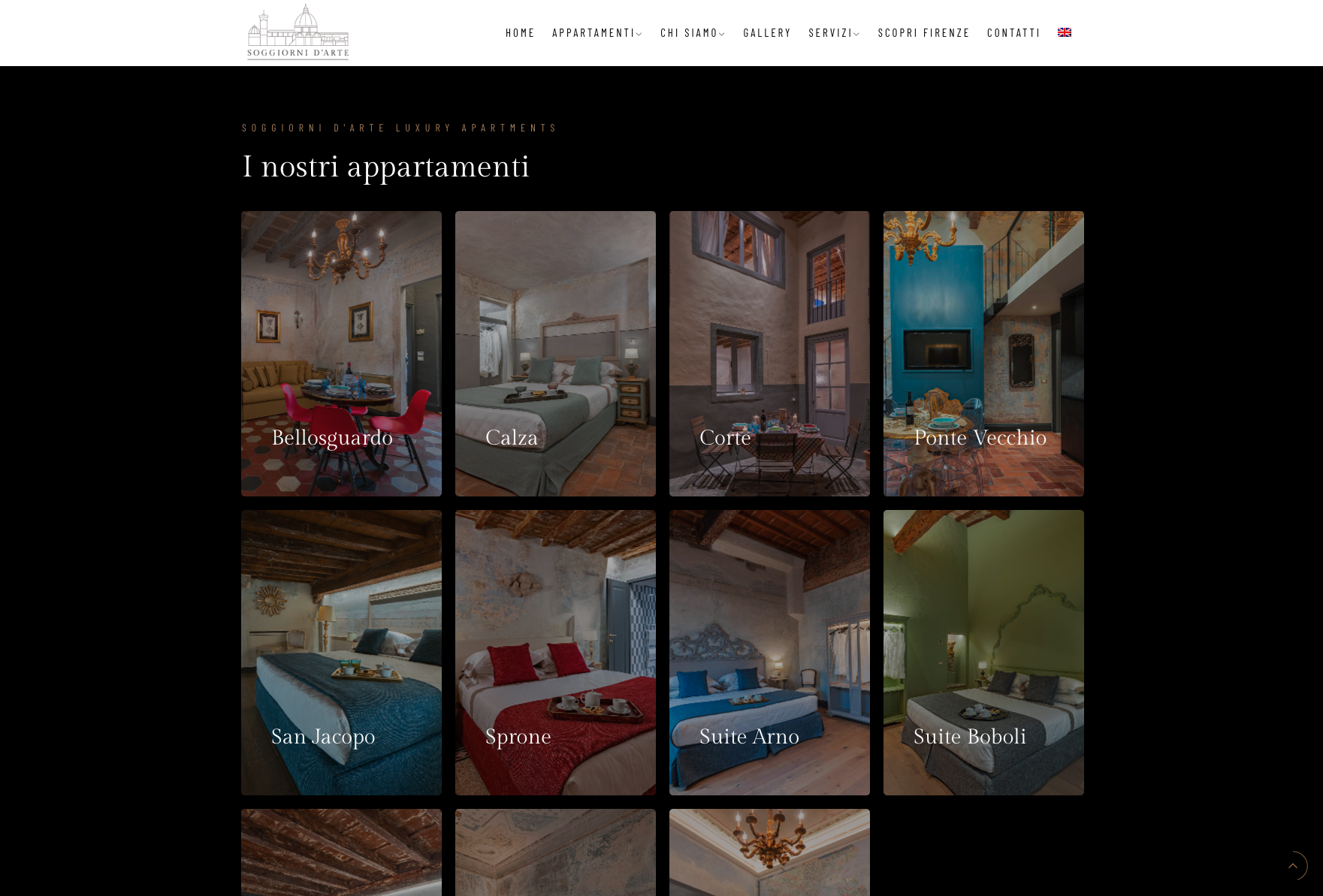 Sito web appartamenti luxury | Soggiorni D'Arte