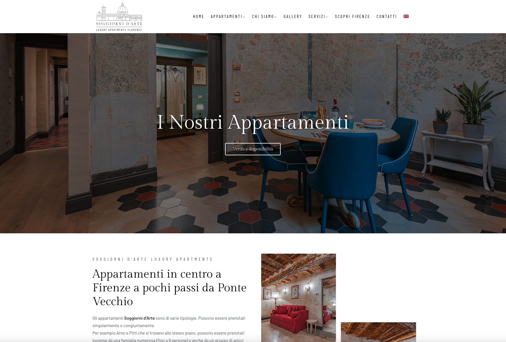 Sito web appartamenti luxury | Soggiorni D'Arte