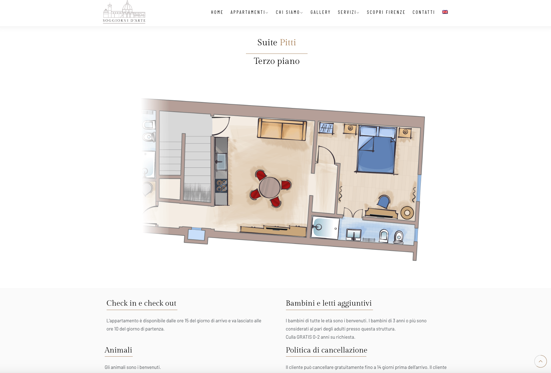 Sito web appartamenti luxury | Soggiorni D'Arte