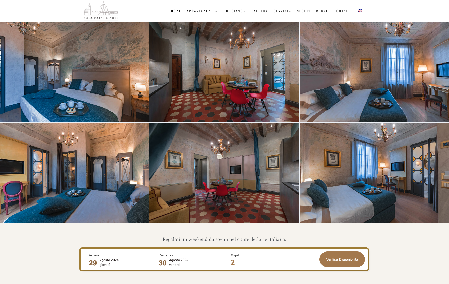 Sito web appartamenti luxury | Soggiorni D'Arte