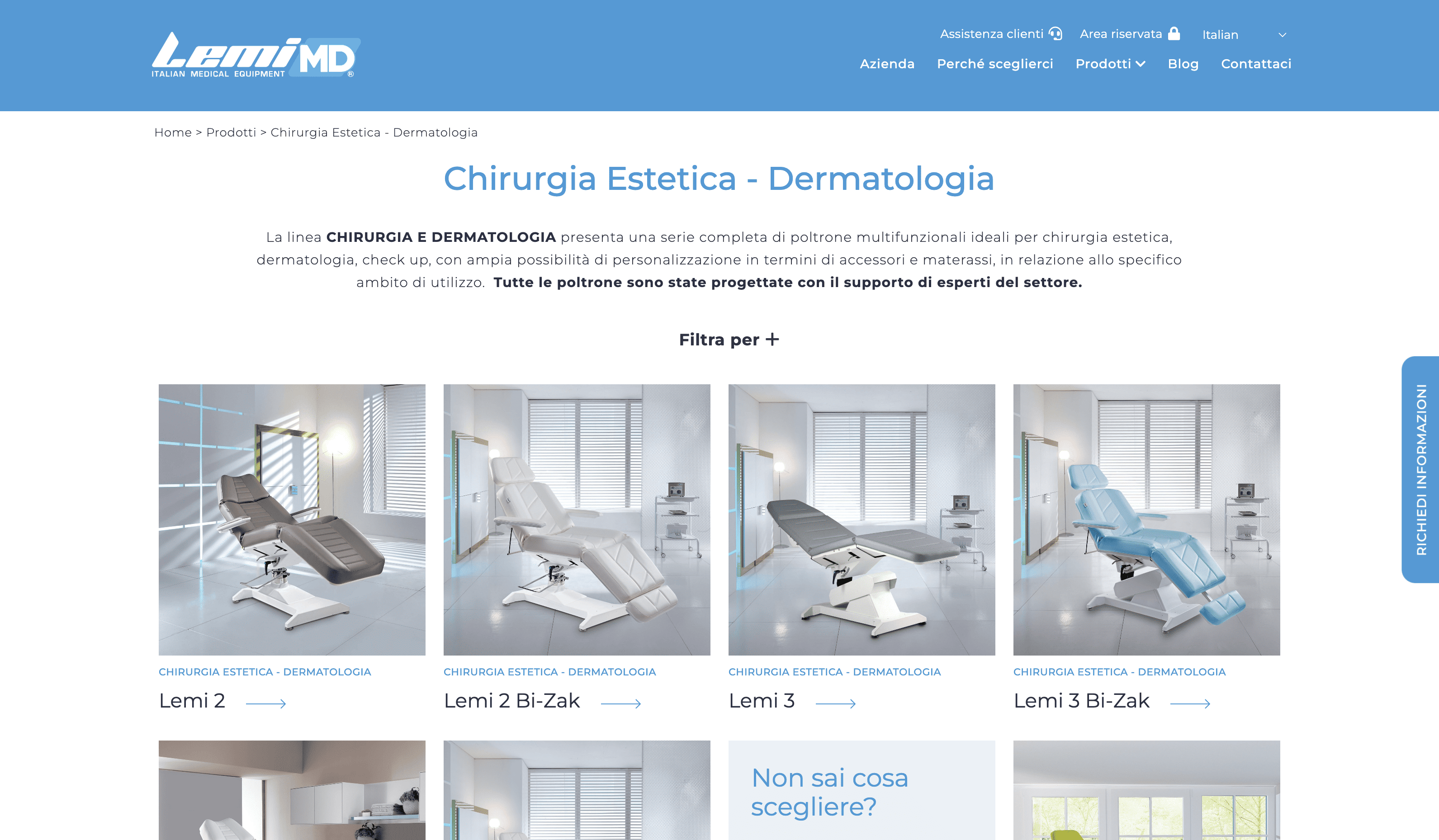 Sito web attrezzature medicali | Lemi MD