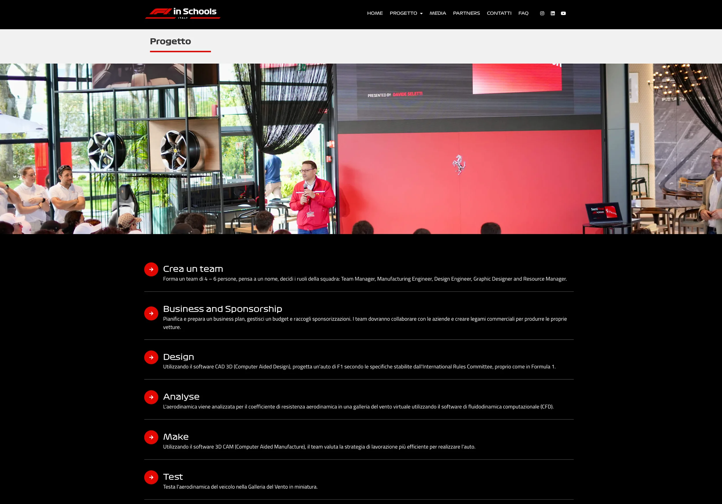 Realizzazione sito web formazione F1
