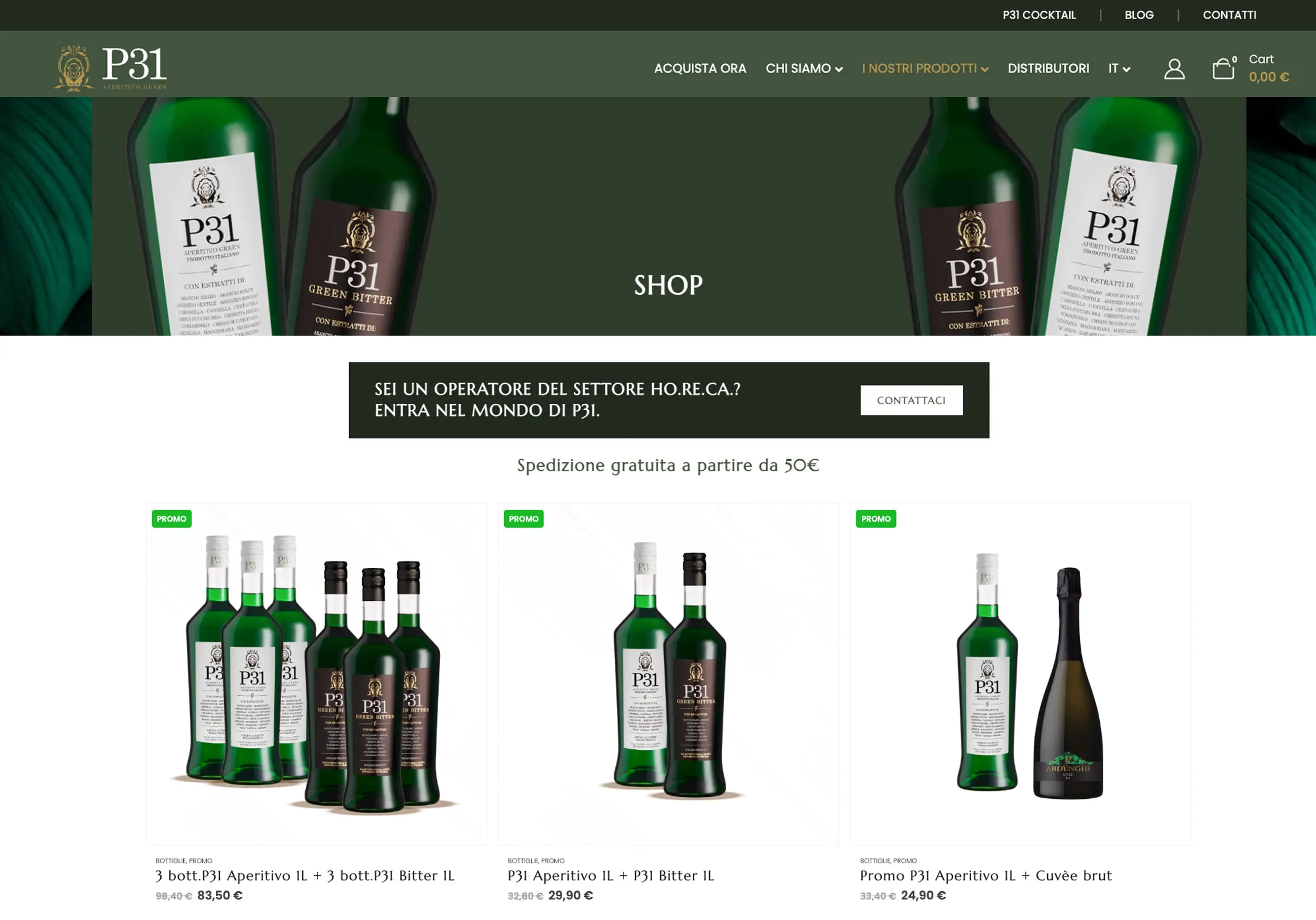 Realizzazione Sito Ecommerce Beverage | P31